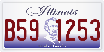IL license plate B591253