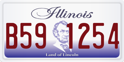 IL license plate B591254
