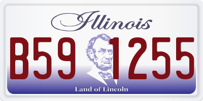 IL license plate B591255