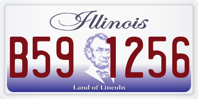 IL license plate B591256