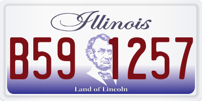 IL license plate B591257