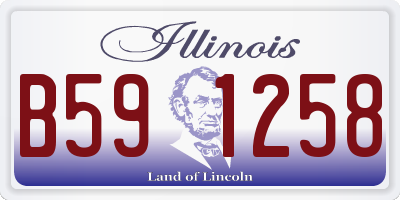 IL license plate B591258