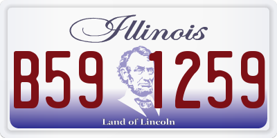 IL license plate B591259