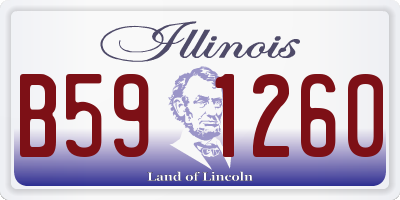 IL license plate B591260