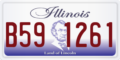 IL license plate B591261