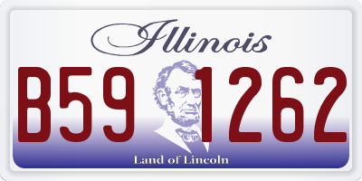 IL license plate B591262
