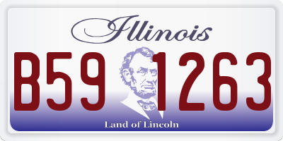 IL license plate B591263