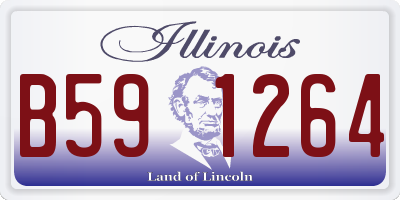 IL license plate B591264
