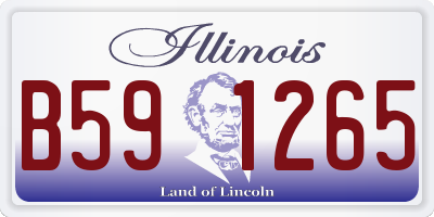 IL license plate B591265