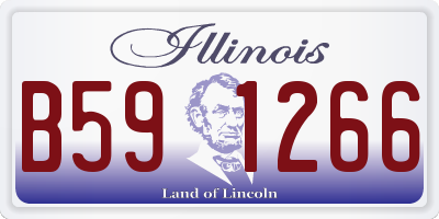 IL license plate B591266
