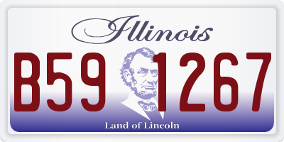 IL license plate B591267