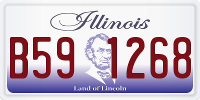 IL license plate B591268