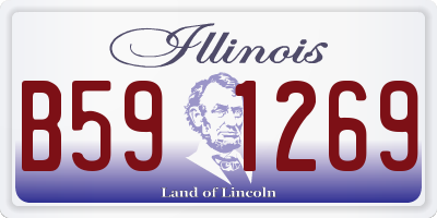 IL license plate B591269