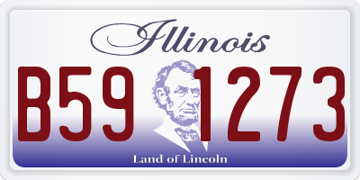 IL license plate B591273