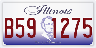 IL license plate B591275