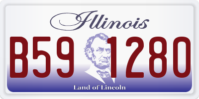 IL license plate B591280