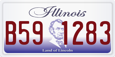 IL license plate B591283
