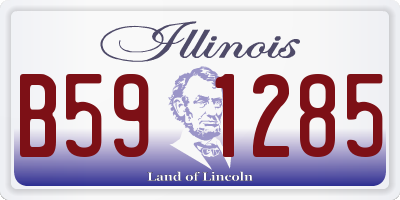 IL license plate B591285