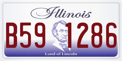 IL license plate B591286