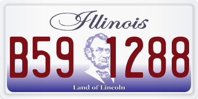 IL license plate B591288