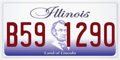 IL license plate B591290
