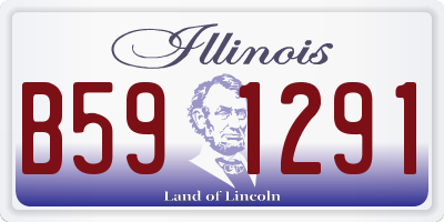 IL license plate B591291
