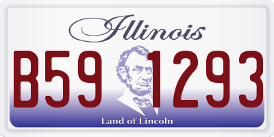 IL license plate B591293