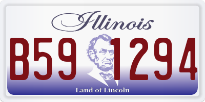 IL license plate B591294