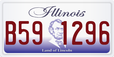 IL license plate B591296