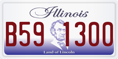 IL license plate B591300