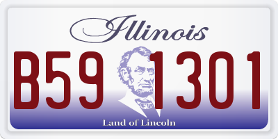 IL license plate B591301