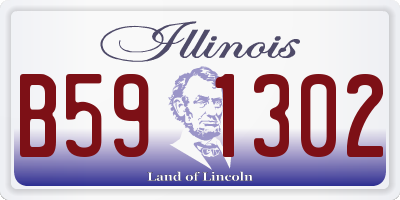 IL license plate B591302