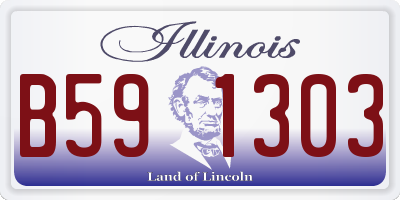 IL license plate B591303
