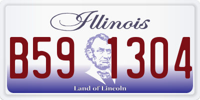 IL license plate B591304