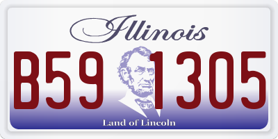 IL license plate B591305