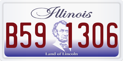IL license plate B591306