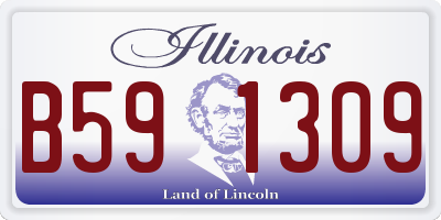 IL license plate B591309