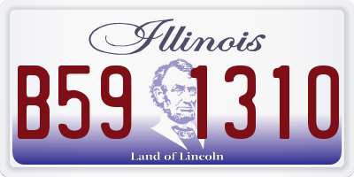 IL license plate B591310