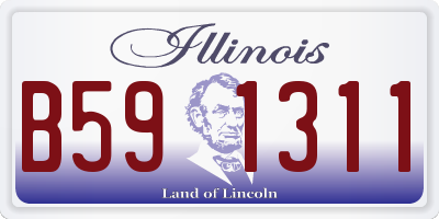 IL license plate B591311