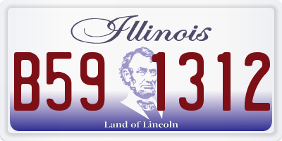 IL license plate B591312