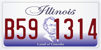 IL license plate B591314