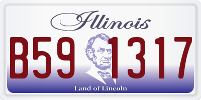 IL license plate B591317