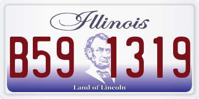 IL license plate B591319