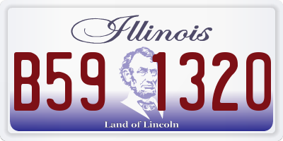 IL license plate B591320