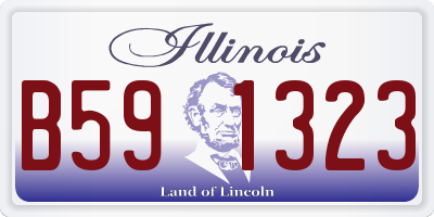 IL license plate B591323
