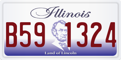 IL license plate B591324