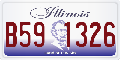 IL license plate B591326