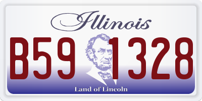 IL license plate B591328