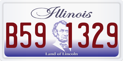 IL license plate B591329