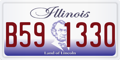 IL license plate B591330
